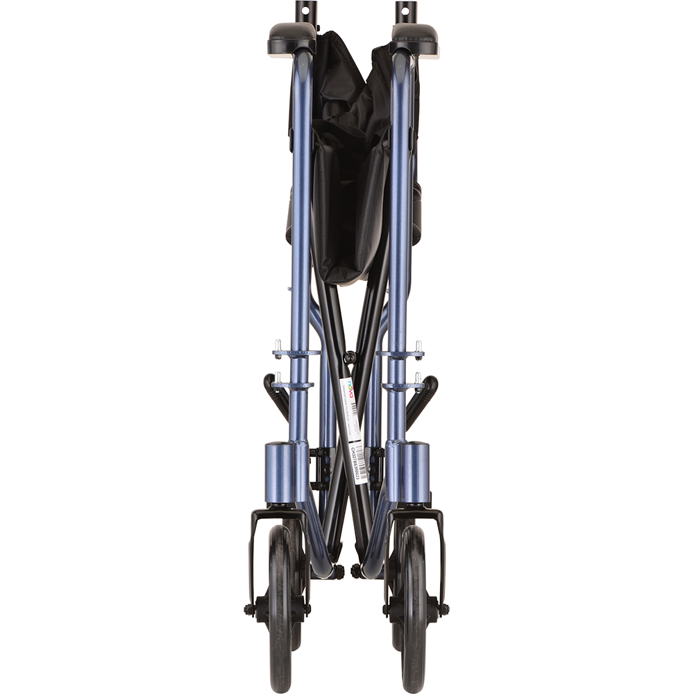 TRANSPORT CHAIR 17" LIGHTWEIGHT BLUE